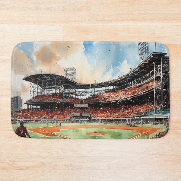 Item preview, Ballpark Beauty - A Packed Baseball Stadium During A Game - Watercolor Art - Landscape Art designed and sold by CastleBySea.