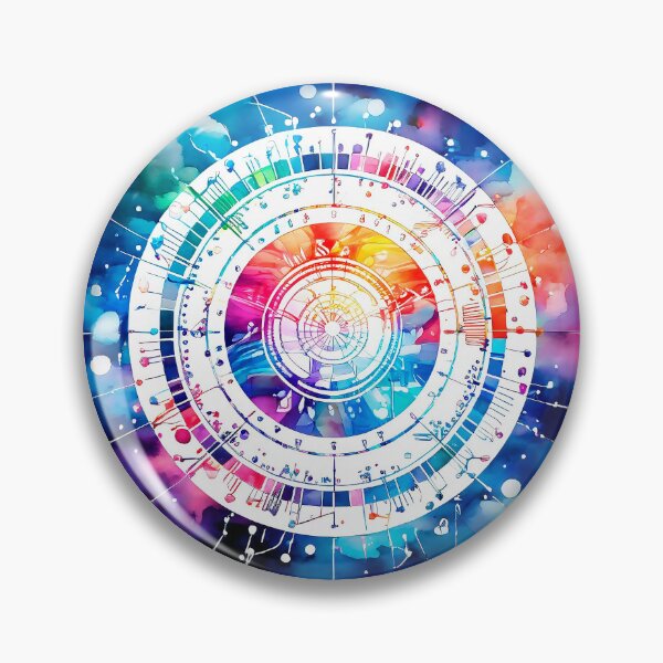 Item preview, Colorful Watercolor Genome Circular Map designed and sold by anyasevchenko.