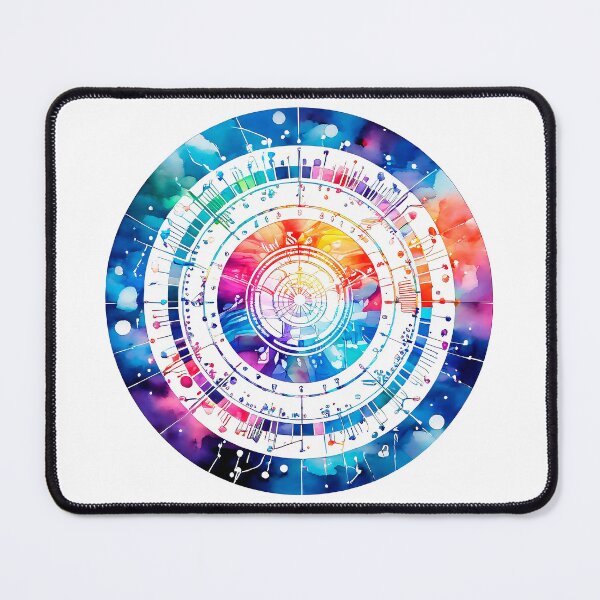 Item preview, Colorful Watercolor Genome Circular Map designed and sold by anyasevchenko.
