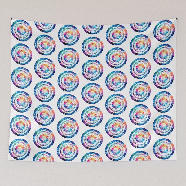 Item preview, Colorful Watercolor Genome Circular Map designed and sold by anyasevchenko.