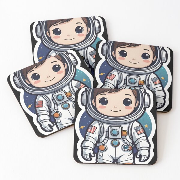 Item preview, Cute Child Kawaii Astronaut Illustration  designed and sold by BabyVueHmongG.