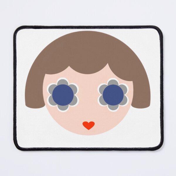 Item preview, Geometric Abstract Girl Face, Flower Power designed and sold by beatrice555.