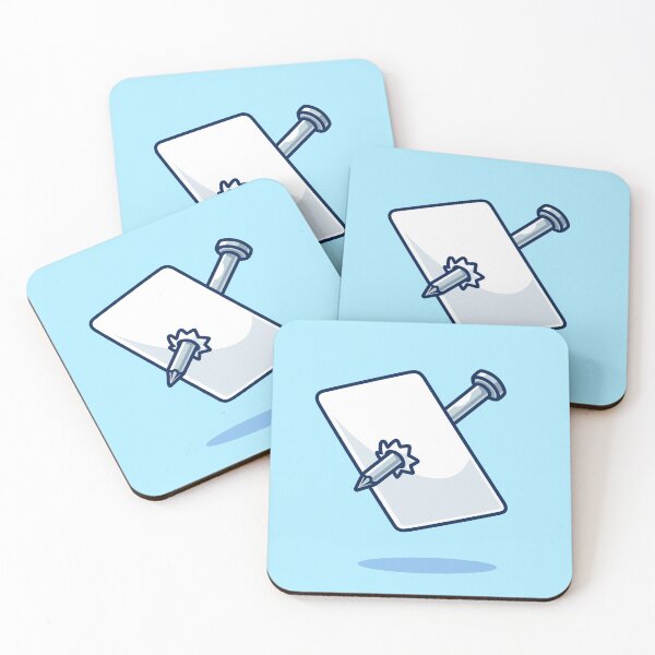 Item preview, Pierce the Message: Nail-Stabbed Paper Cartoon Vector Icon designed and sold by hjian8219.