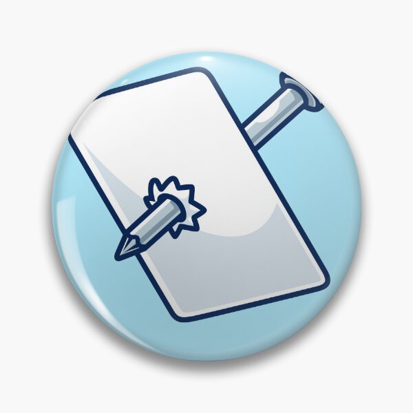 Item preview, Pierce the Message: Nail-Stabbed Paper Cartoon Vector Icon designed and sold by hjian8219.