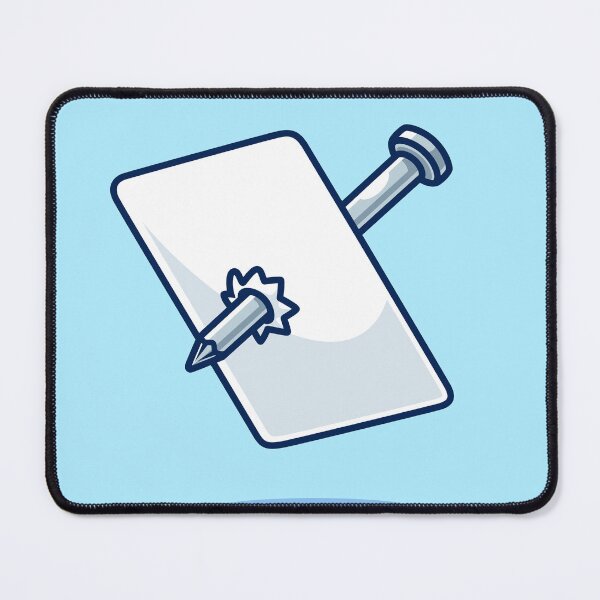 Item preview, Pierce the Message: Nail-Stabbed Paper Cartoon Vector Icon designed and sold by hjian8219.