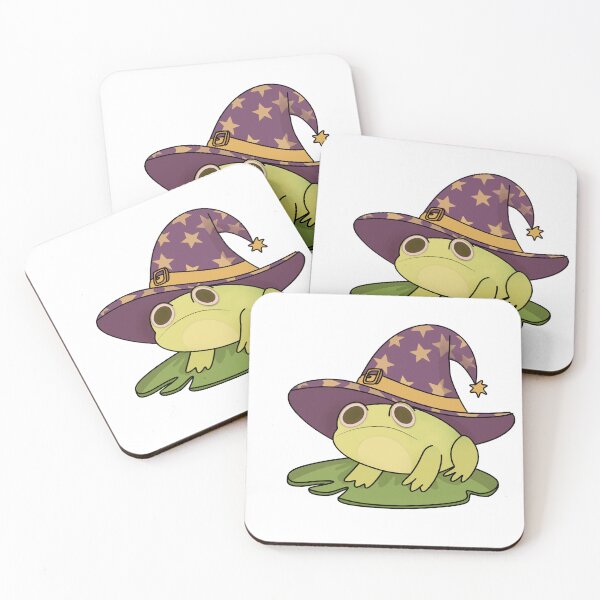 Item preview, Frog in wizard hat designed and sold by lunarartemis.