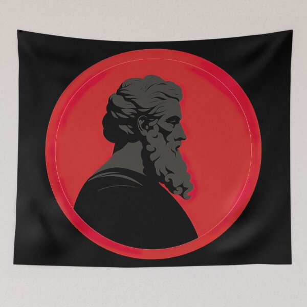 Item preview, Epictetus | Red minimalism designed and sold by ComicsFactory.