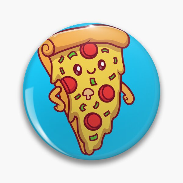 Item preview, Slice of Joy: Cute Pizza Slice Cartoon Vector Icon designed and sold by hjian8219.