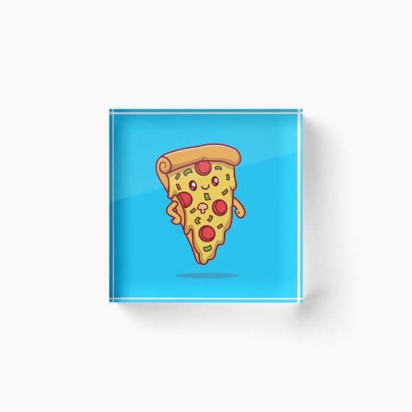 Item preview, Slice of Joy: Cute Pizza Slice Cartoon Vector Icon designed and sold by hjian8219.