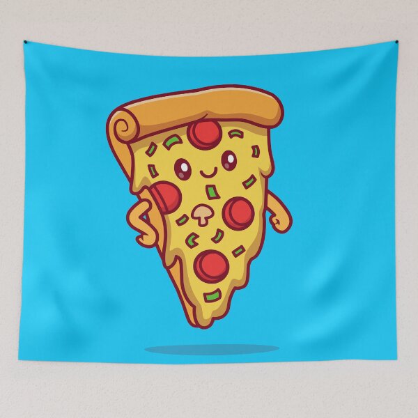 Item preview, Slice of Joy: Cute Pizza Slice Cartoon Vector Icon designed and sold by hjian8219.