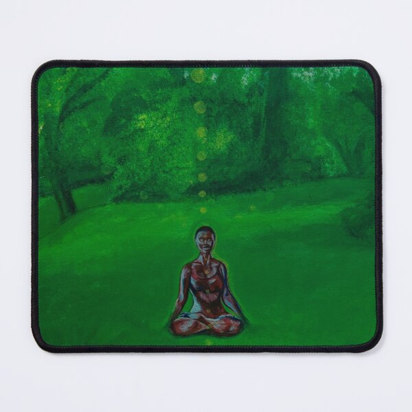 Item preview, Lotus Eater Woman Meditating, Made by Small Vermont Artist designed and sold by HeartandZola.