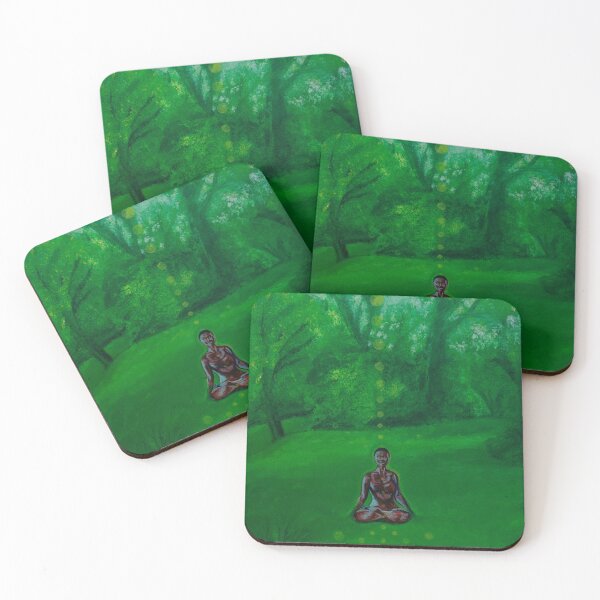 Item preview, Lotus Eater Woman Meditating, Made by Small Vermont Artist designed and sold by HeartandZola.