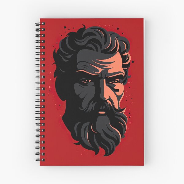 Item preview, Epicurus | Red minimalism designed and sold by ComicsFactory.