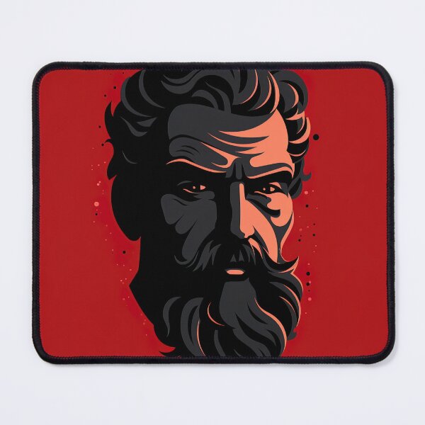 Item preview, Epicurus | Red minimalism designed and sold by ComicsFactory.