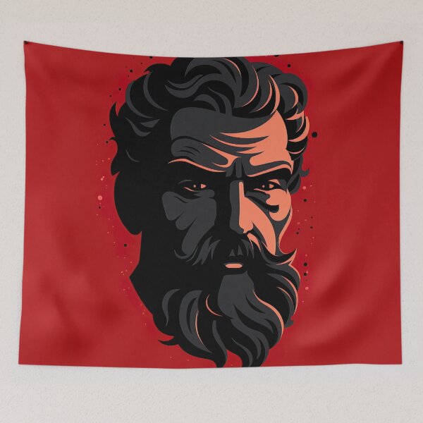 Item preview, Epicurus | Red minimalism designed and sold by ComicsFactory.