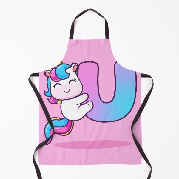 Item preview, Unicorn's ABC Adventure: Cute Unicorn Hanging on 'U' Alphabet Cartoon Vector Icon designed and sold by hjian8219.