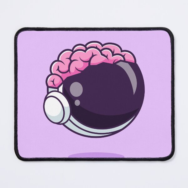 Item preview, Cosmic Intellect: Cute Astronaut Brain Cartoon Vector Icon designed and sold by hjian8219.