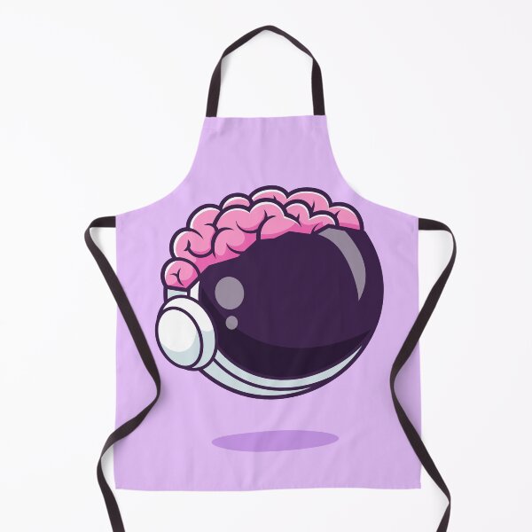 Item preview, Cosmic Intellect: Cute Astronaut Brain Cartoon Vector Icon designed and sold by hjian8219.