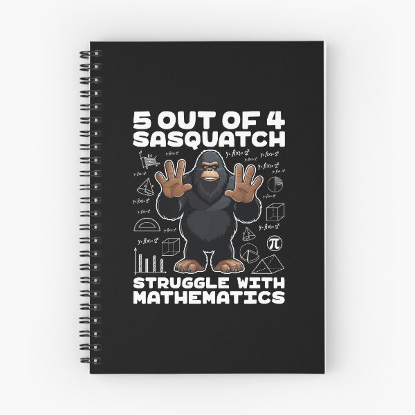 Item preview, 5 Out Of 4 Sasquatch Struggle With Mathematics Bigfoot Math designed and sold by GravitiTees.