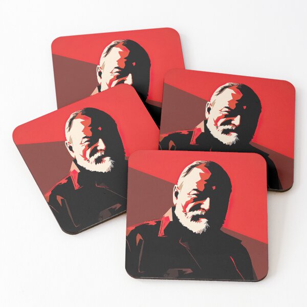 Item preview, Ernest Hemingway | Red minimalism designed and sold by ComicsFactory.