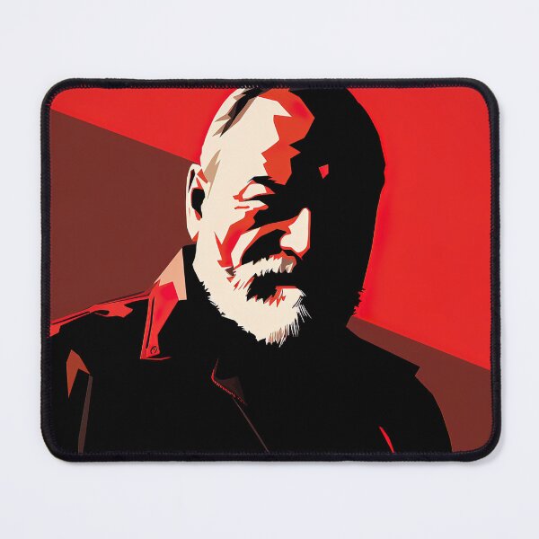 Item preview, Ernest Hemingway | Red minimalism designed and sold by ComicsFactory.