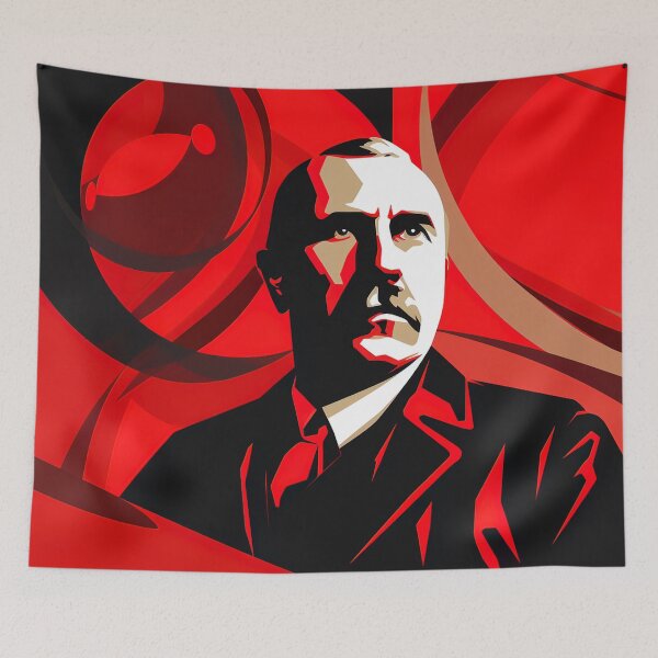 Item preview, Ernest Rutherford | Red minimalism designed and sold by ComicsFactory.