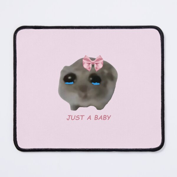 Item preview, Sad hamster meme baby designed and sold by BookishApparell.