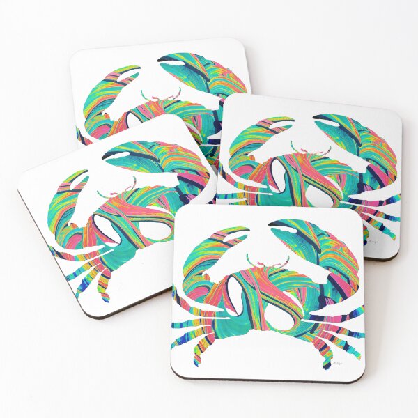 Item preview, Modern Colorful Crab Beachy Art 2 designed and sold by Sharon Cummings Art.