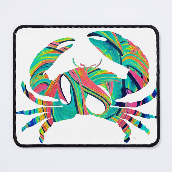 Item preview, Modern Colorful Crab Beachy Art 2 designed and sold by Sharon Cummings Art.