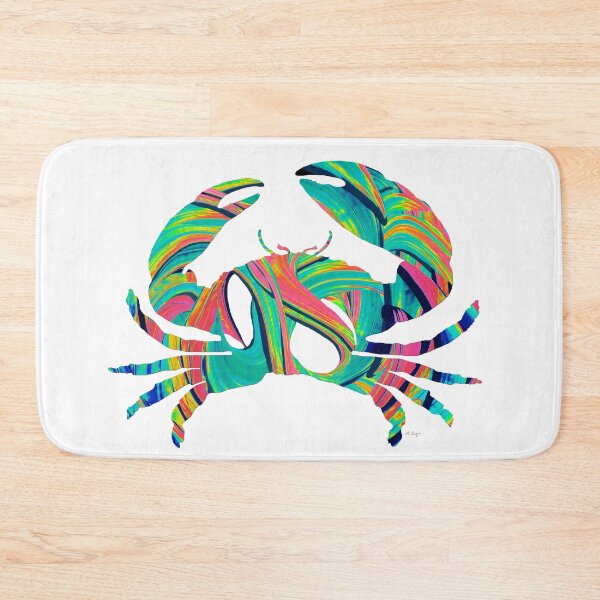 Item preview, Modern Colorful Crab Beachy Art 2 designed and sold by Sharon Cummings Art.