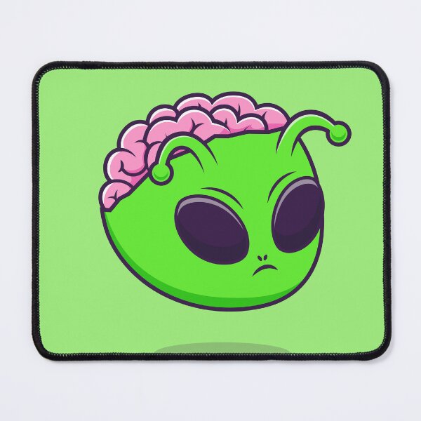 Item preview, Alien Intellect: Cute Alien Brain Cartoon Vector Icon designed and sold by hjian8219.