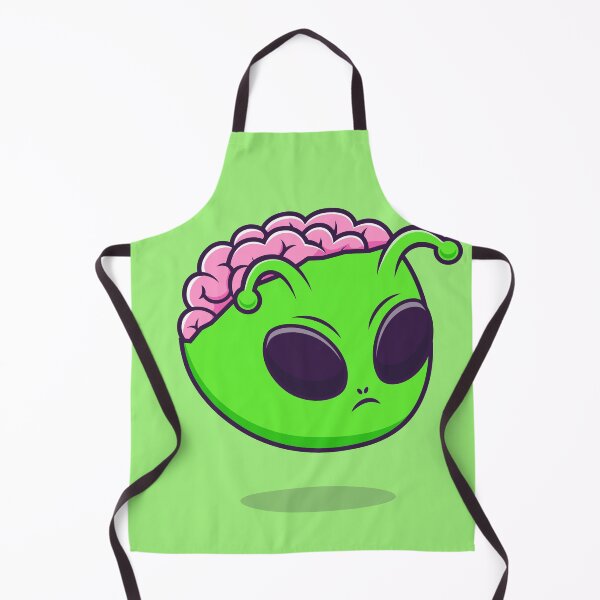 Item preview, Alien Intellect: Cute Alien Brain Cartoon Vector Icon designed and sold by hjian8219.