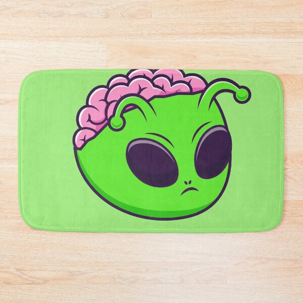Item preview, Alien Intellect: Cute Alien Brain Cartoon Vector Icon designed and sold by hjian8219.