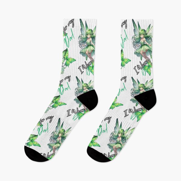 Item preview, Bipolar Dads Green Awarness Fairy Butterfly Mental Health designed and sold by kylmllr101684.