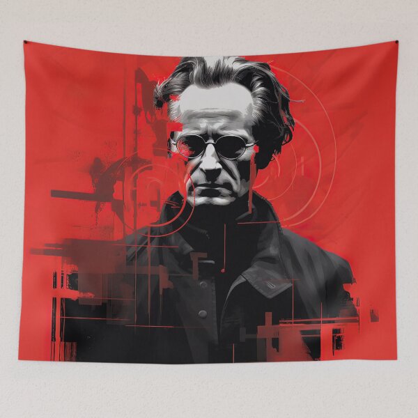 Item preview, Erwin Schrodinger | Red minimalism designed and sold by ComicsFactory.