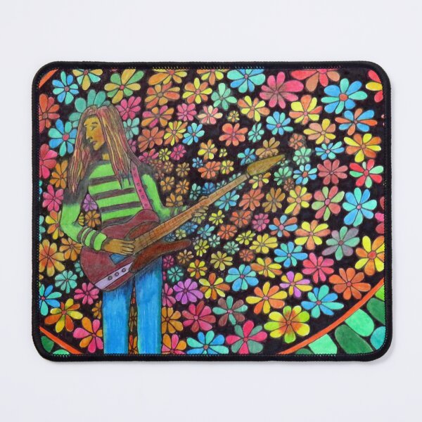 Item preview, THE GUITARIST - DAVE EDWARDS -  COLOURED PENCILS - 2024 designed and sold by BLYTHART.