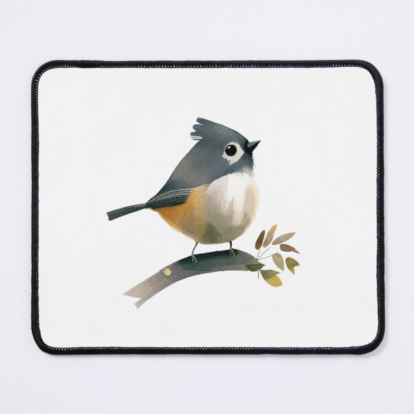 Item preview, happy Titmouse, Titmouse Bird designed and sold by PandaKunst.