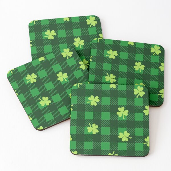 Item preview, Plaid and Clover Pattern designed and sold by taoistviking.