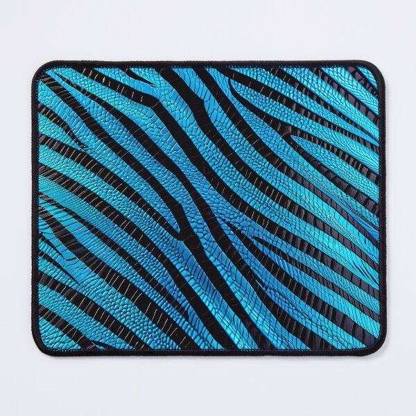 Item preview, Abstract Blue Zebra Skin Pattern designed and sold by TheArtOfPat.