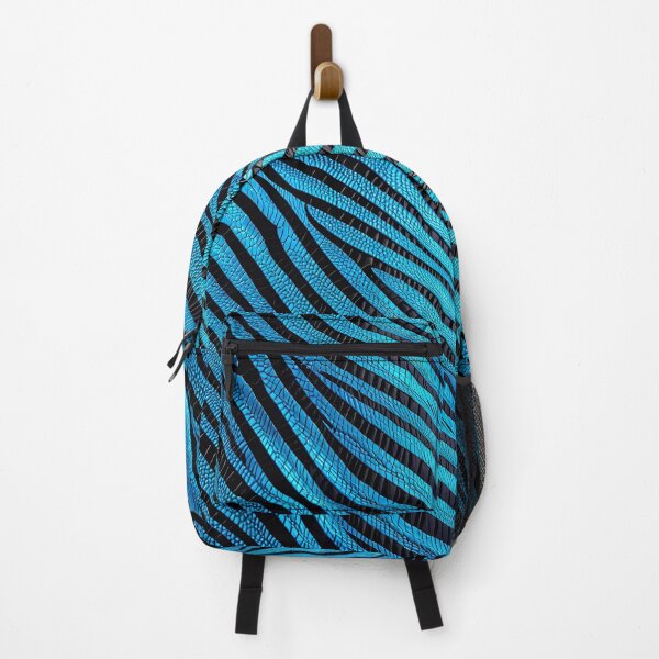 Item preview, Abstract Blue Zebra Skin Pattern designed and sold by TheArtOfPat.