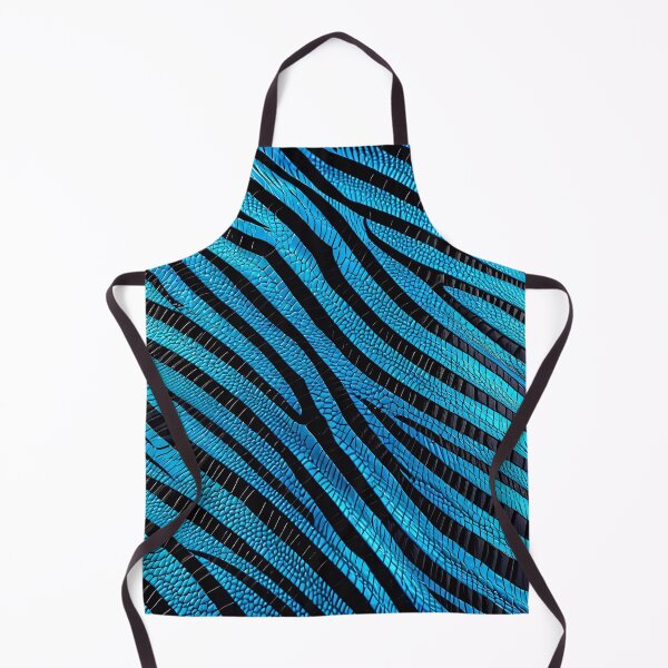 Item preview, Abstract Blue Zebra Skin Pattern designed and sold by TheArtOfPat.