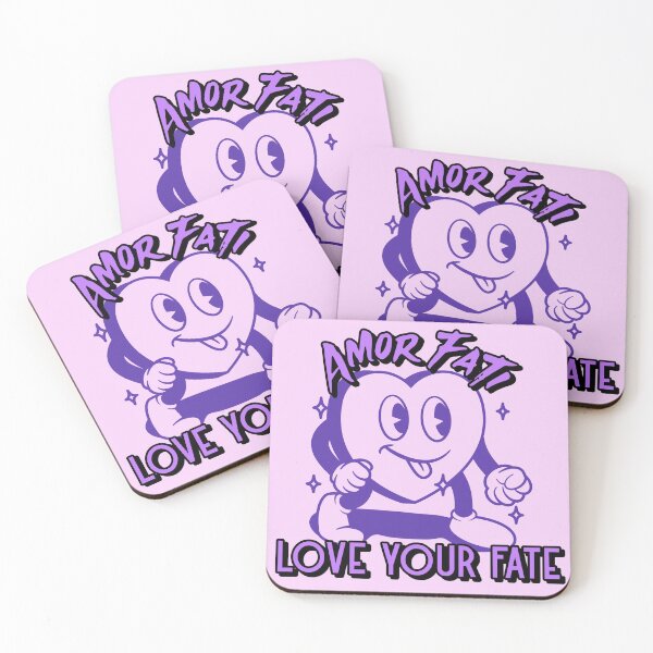 Item preview, Stoicism Amor Fati-Love Your Fate Excited Cartoon Heart designed and sold by TickleSharkDsg.