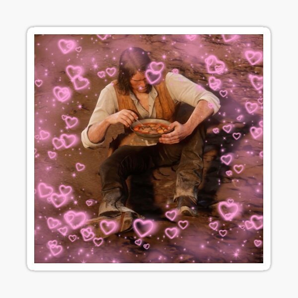 Vista previa del artículo con la obra «Corazones de John Marston», diseñado y vendido por BreadIsGay.