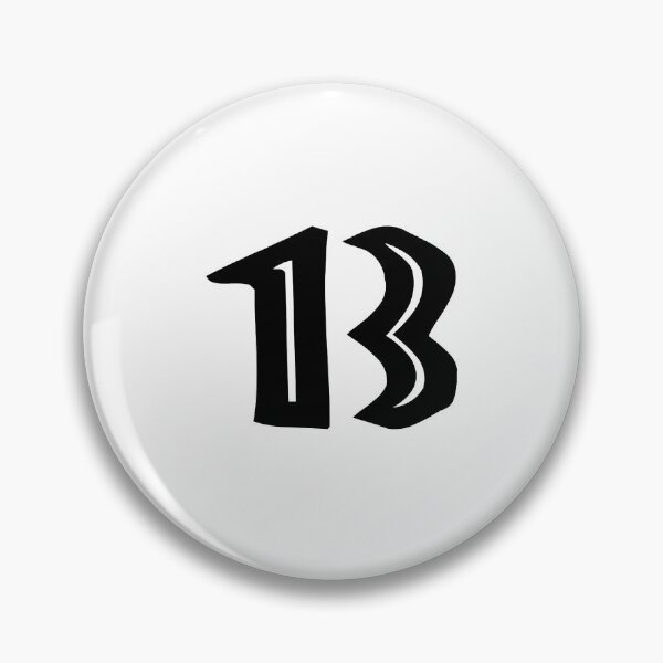 Item preview, 13, thirteen, black, tribal, african designed and sold by Numbers-Art.