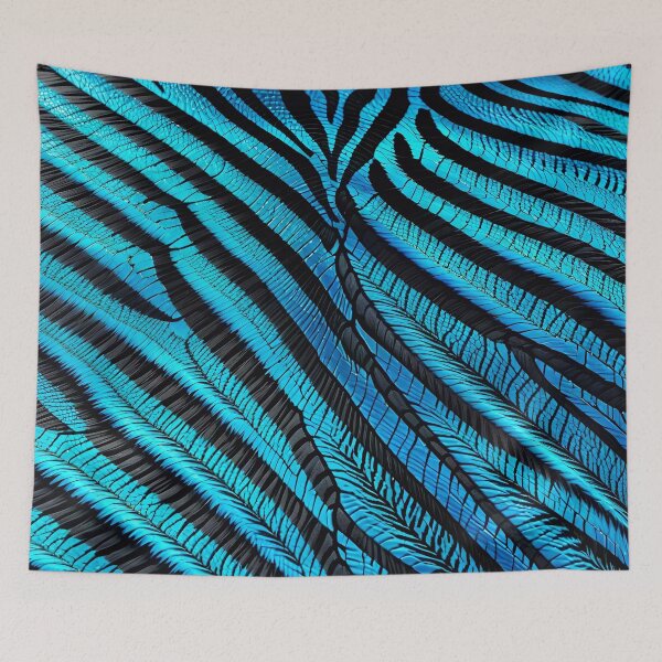 Item preview, Abstract Blue Zebra Skin Pattern designed and sold by TheArtOfPat.
