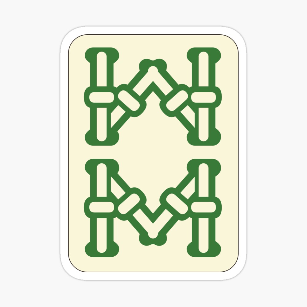 麻雀牌　8 麻雀牌 8索 / EIGHT OF BAMBOOS -MAHJONG TILE-