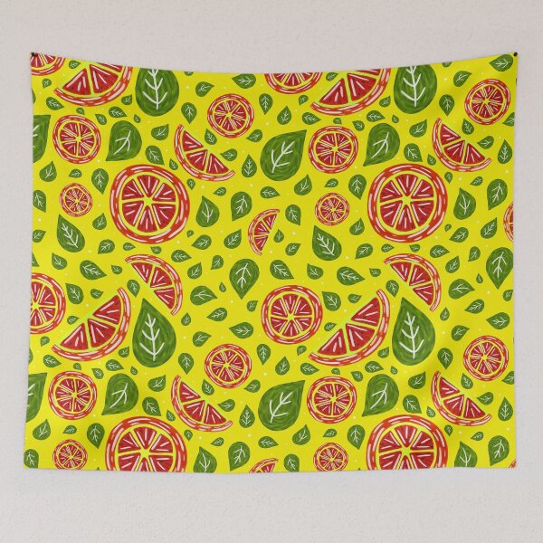 Item preview, Grapefruit - Citrus Pattern (Repeating) designed and sold by Nathifa Simon.