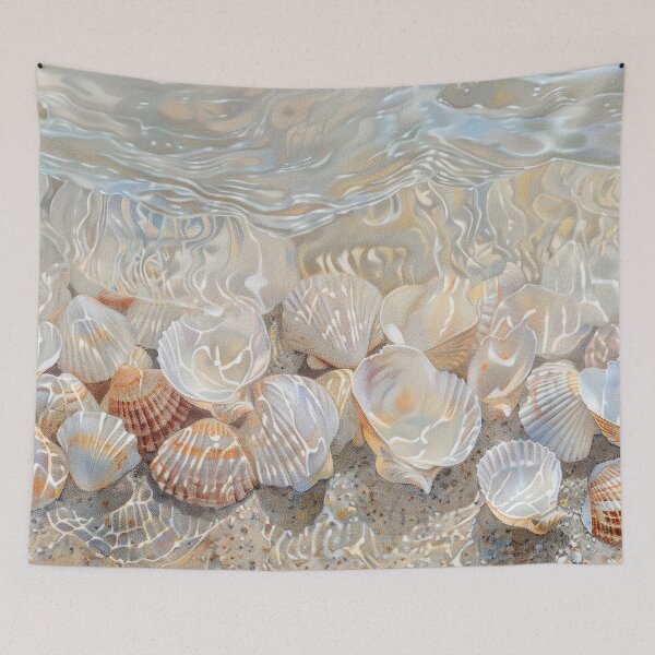 Item preview, Seashells In the Ocean Ripples.  designed and sold by MargaretWiktor.