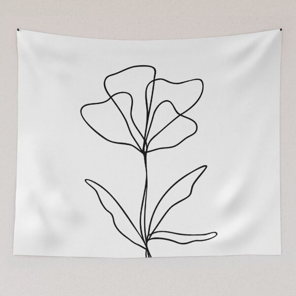 Item preview, Flower Single Line Art designed and sold by RachelFCreative.