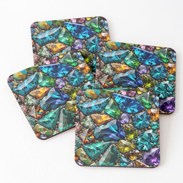 Item preview, Abstract Gemstone Camouflage Pattern designed and sold by TheArtOfPat.